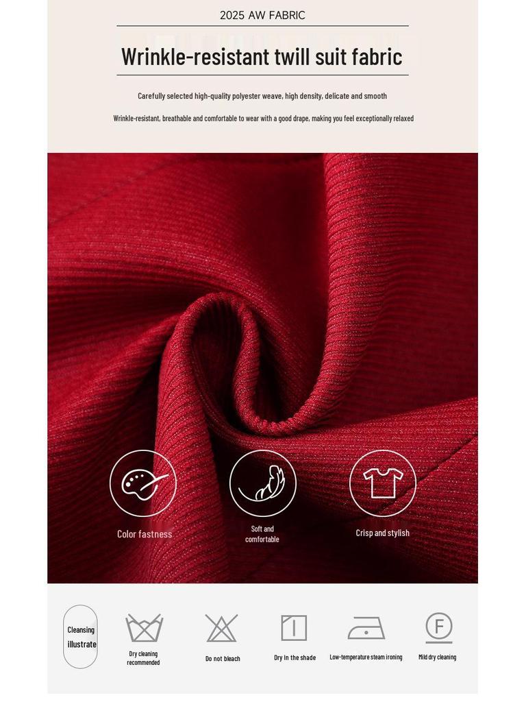 Różowa marynarka dla niskich kobiet: Wiosna 2025 Zapachowy Styl Casualowy Garnitur na Wiosnę/Jesień