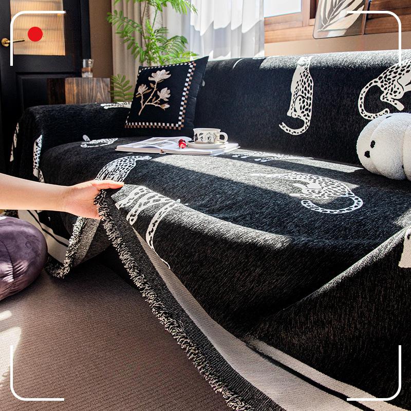 Nordic Style Light Luxury High-end Sofa Cover Fabric Четырехсезонный универсальный чехол — фото 5