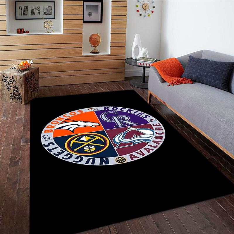 Colorado Baseball  Carpet, Kitchen Rugs, Yoga Mat, Non-Slip Mats, Rug for Bathroom, Living Room Bedroom, Camping Rugs Christmas Gift