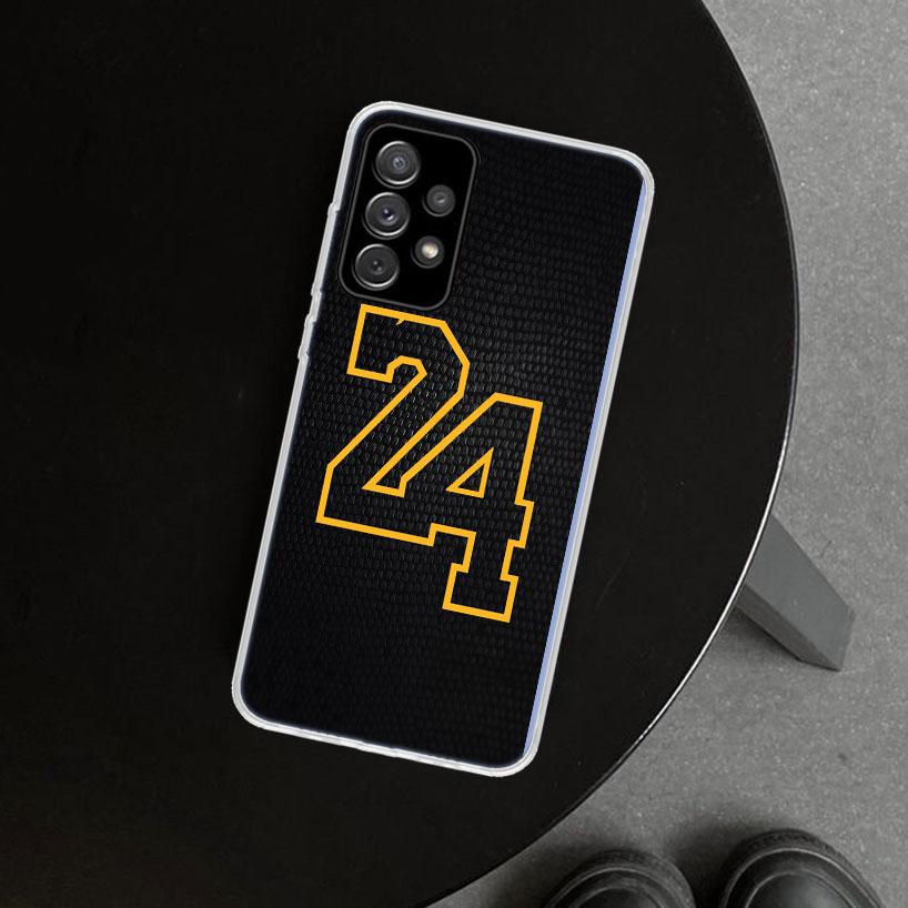 Basketball Number 23 24 Phone Case for Samsung Galaxy A17 A16 A26 A36 A56 A57 A37 A15 A25 A35 A55 A14 A24 A34 A54 A13 A23 A33 A5
