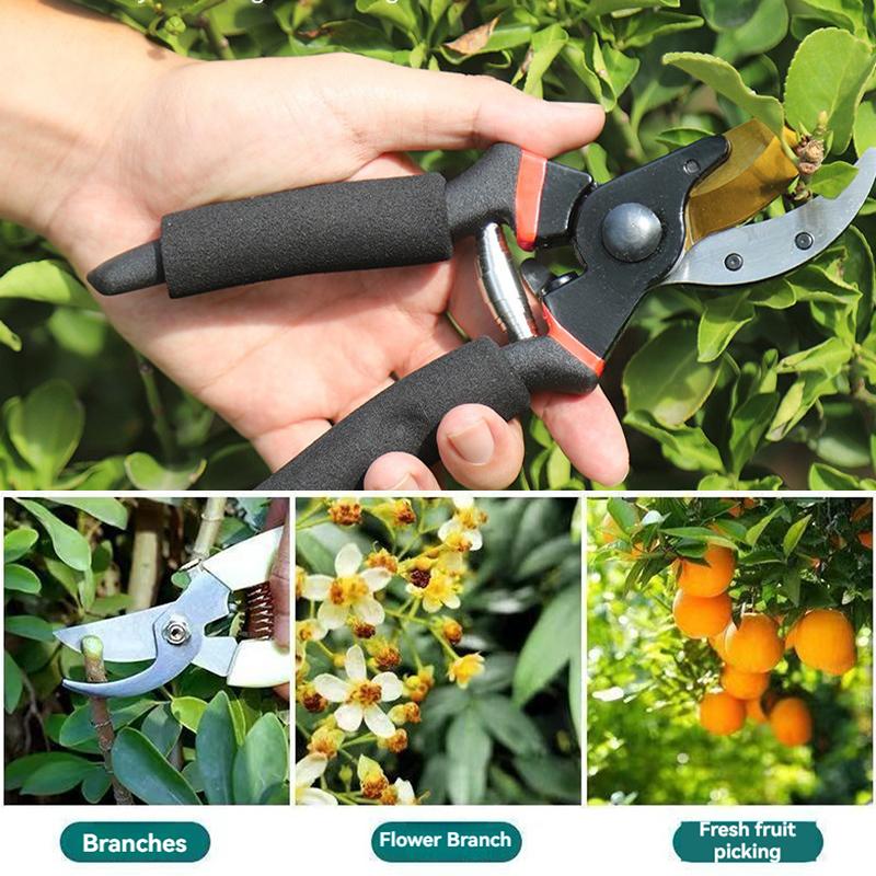 1Pc SK5 High Carbon Steel Gardening Pruning Shears - Sharp Cutter For Plant Branches Trimming & Garden Maintenance Tool