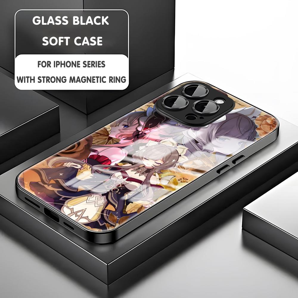 genshin impact Sandrone Phone Case For iPhone17 16 15 14 13 12 11 X XR XS 8 Plus Mini Pro Max Glass Magnetic Case