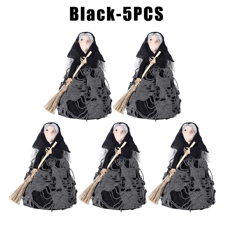 Hauntingly Elegant Witch Broom Tree Topper Halloween Star Decor Premium Resin Craft Gothic Christmas Collectible