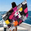 Retro Swirl VerseBeach Towel Ultra-fine Fiber Quick Drying Absorbent Beach Swimming Vacationvacation Essentials Gifts