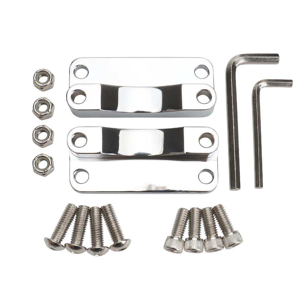 Chrome Front Fender Riser Spacer Bracket For Harley 00-13 Touring Road King Road Street Electra Glide FLHR FLHT 21" Wheel Chrome