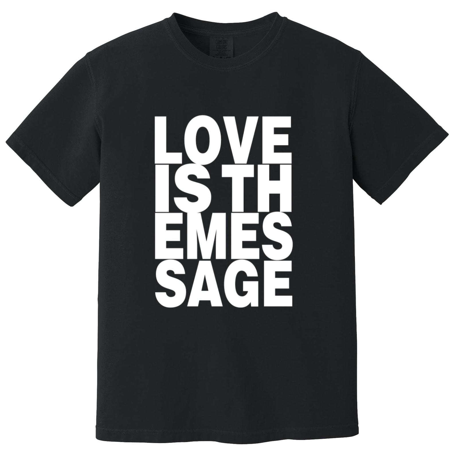 Love Is The Message Heavyweight T-Shirt - Unity, Disco, House Music, 70s funk, Paradise Garage, MFSB, DJ Culture L
