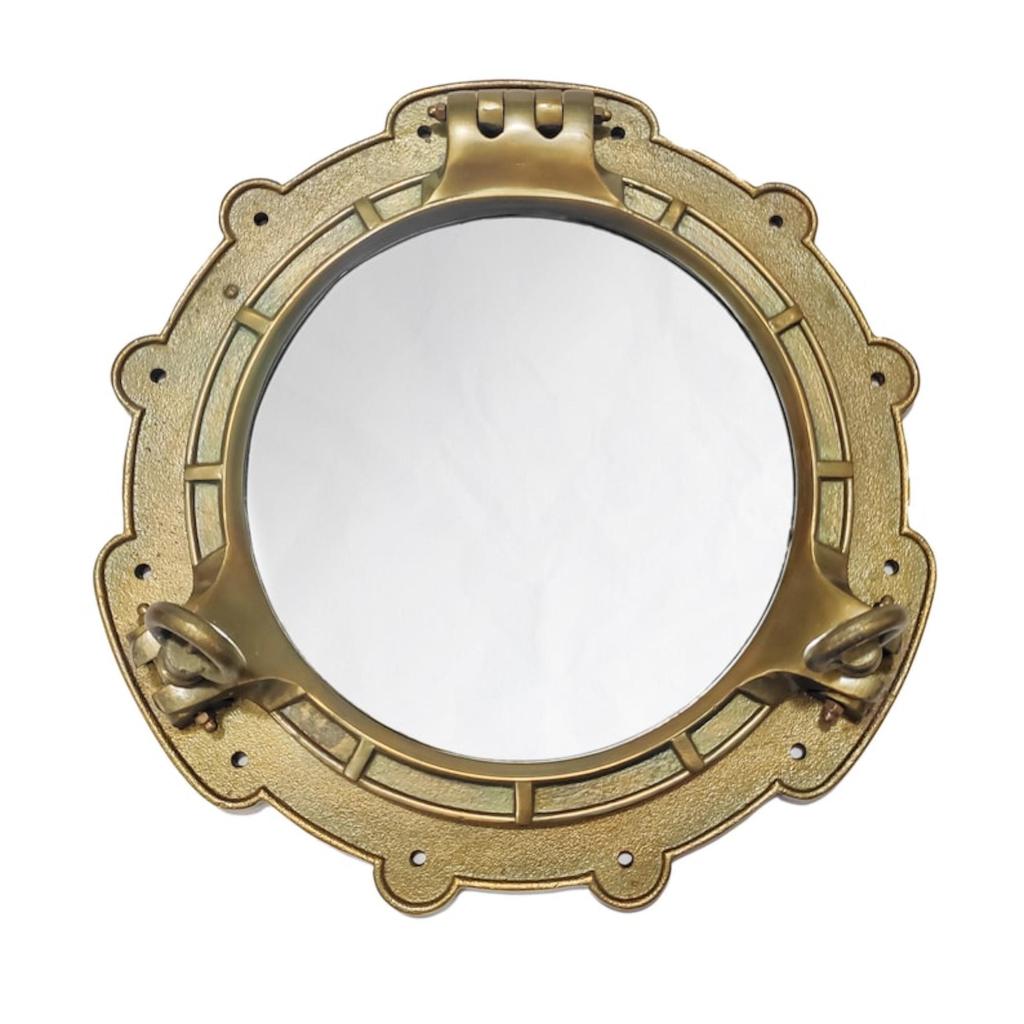 15 inches Heavy Porthole Mirror Cabinet for Window, Canal Boat, Best Decorative Christmas Decor Gifts for Dad, Home Decoration