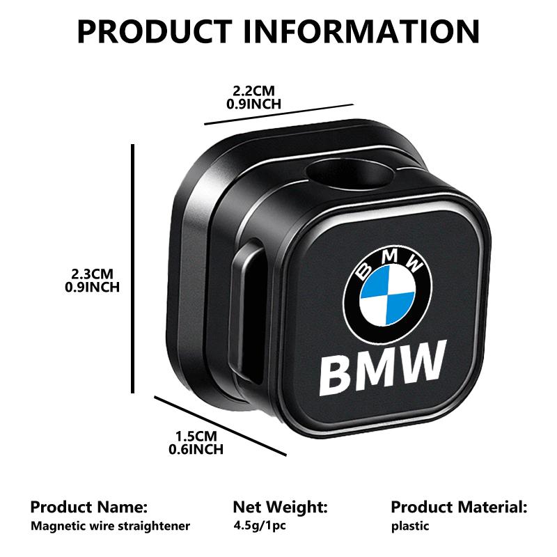 ADZW9 Magnetic Charging Cable Holder Adhesive Wire Keeper Cord Organizer For BMW Performance X1 M3 M6 F01 F02 E34 E36 E60 F10 F20 X6