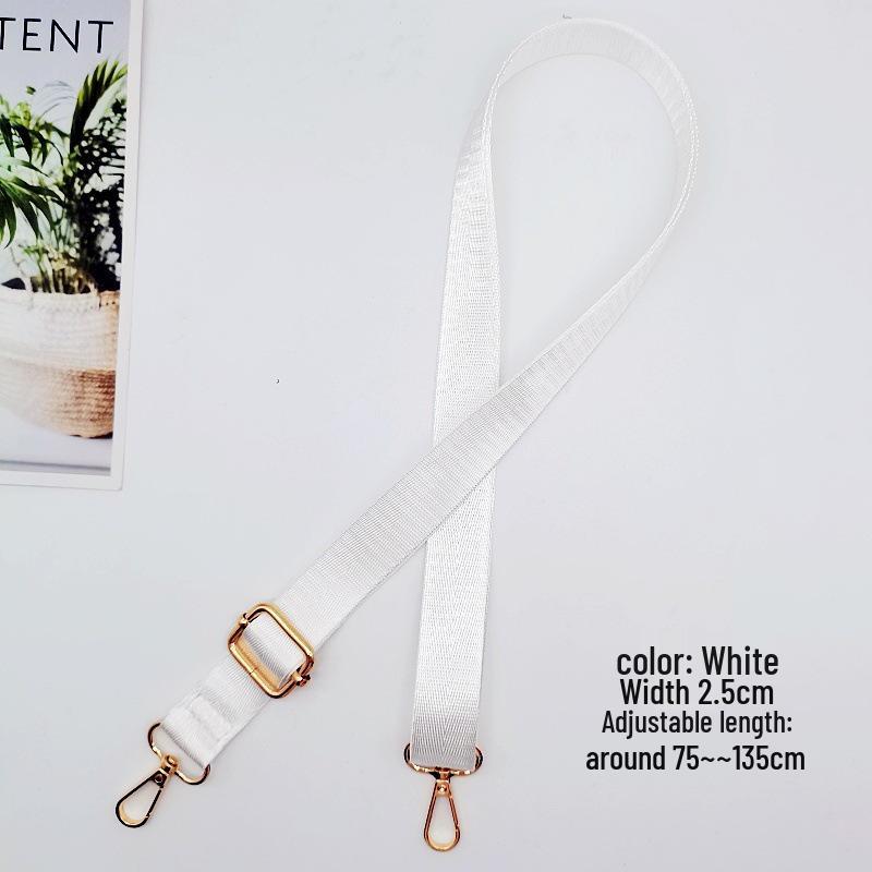 

Универсальный однотонный регулируемый ремень кроссбоди с металлической пряжкой белый