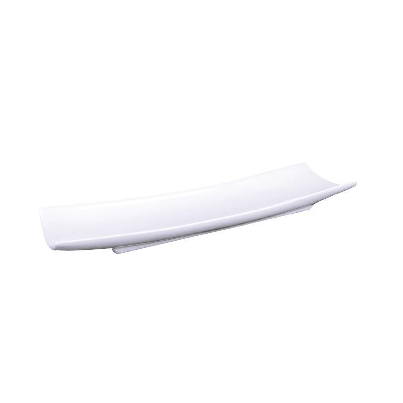 Japanese Style 14.5-inch White Ceramic Rectangular Serving Platter