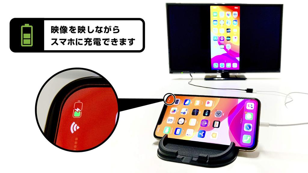 Kashimura NKD-207 HDMI Conversion Cable for iPhone, Mirroring Cable, Mirroring to TV, No Setup Required, Easy Operation, Conversion Adapter