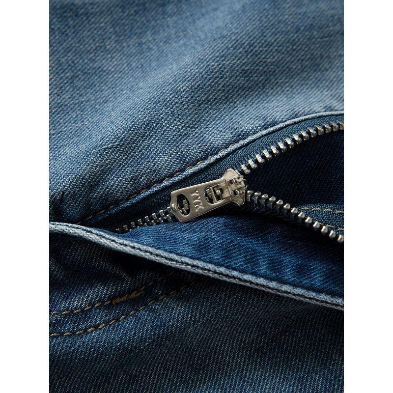 Retro Old and Slightly Fashionable Foreign Trade Tail Goods High End Men's Four Seasons Leisure Meager Slim Fit Straight Stretch Jeans