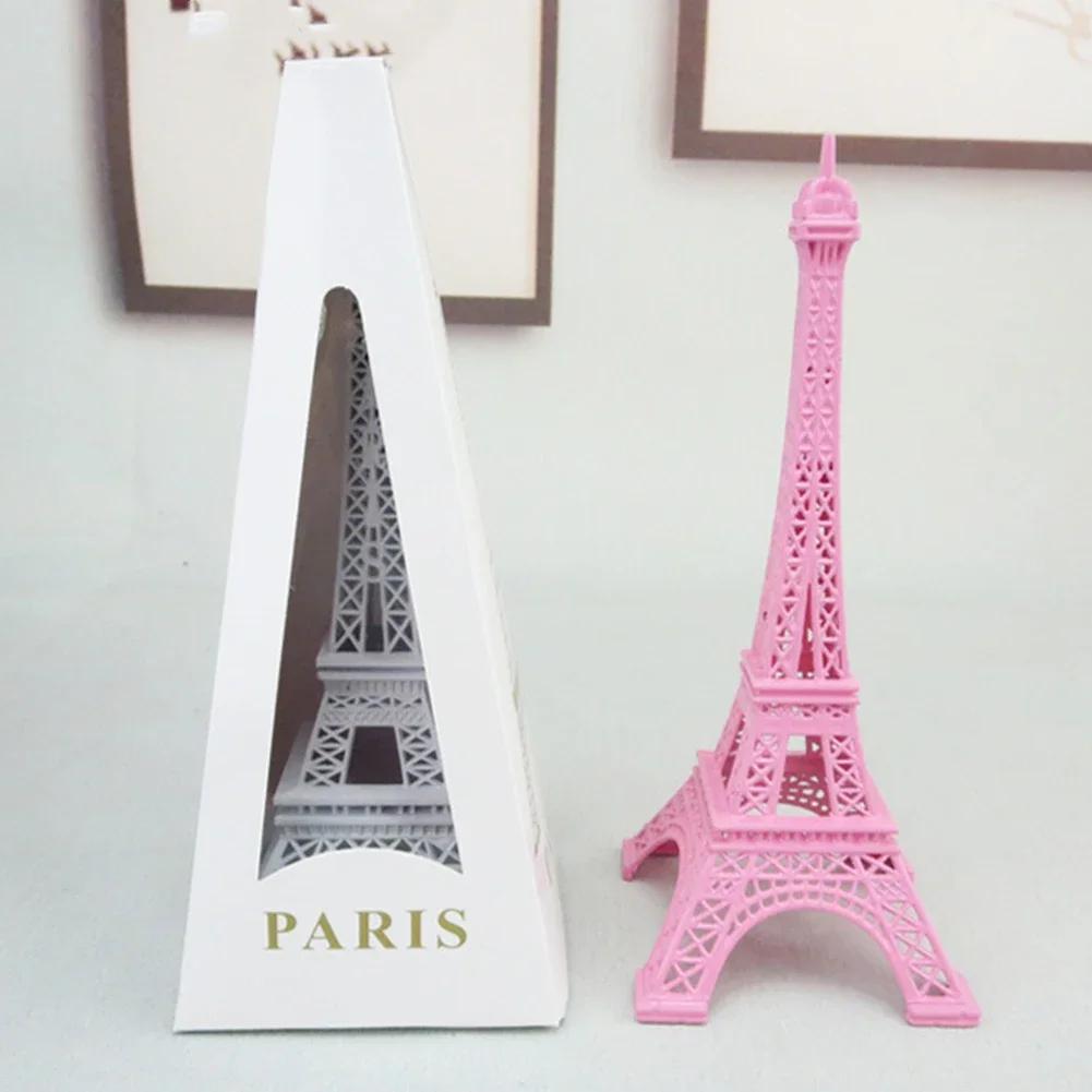 Creative Pink Eiffel Tower Model Creative Pink Eiffel Tower Model Decor Statue Eiffel Tower Figurine Office Metal Ornaments Pink China Mainland
