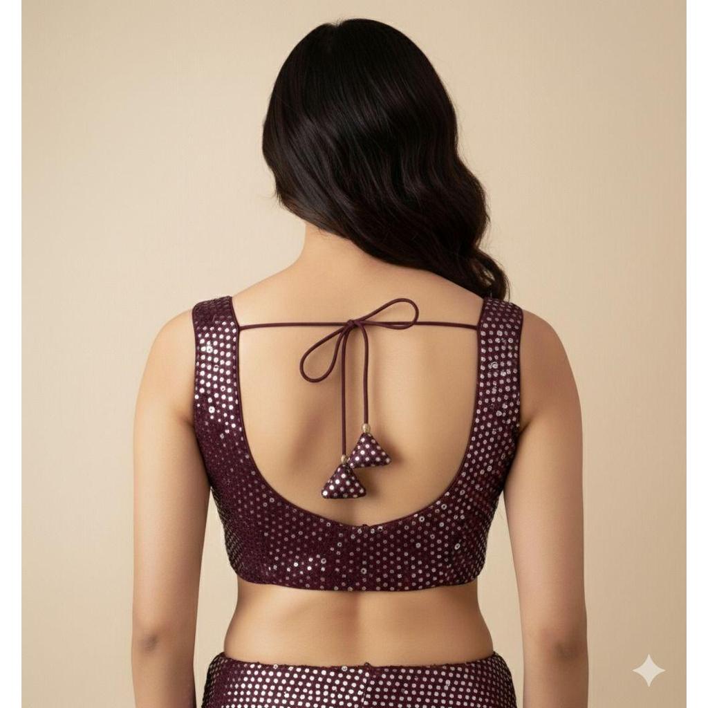 Saree Blouse Sequin Work Blouse