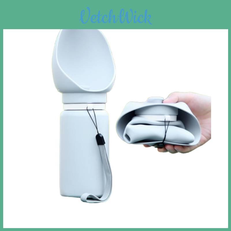 Reise-Wasserflasche für Haustiere mit lebensmittelechtem Silikon, faltbares Design für Hunde