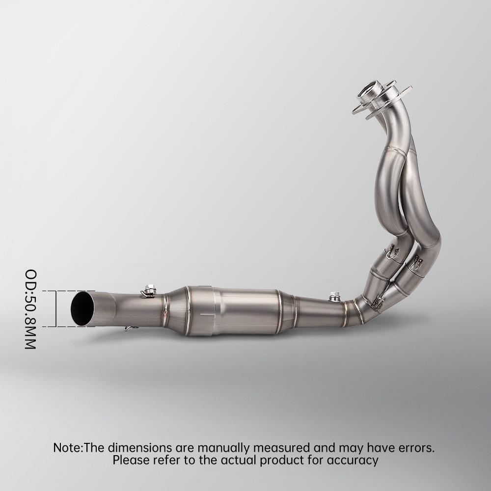 Motorcycle Exhaust Pipe for Kawasaki Z650 & ER-6N - Stainless Steel Front Section + Rear Section Kit