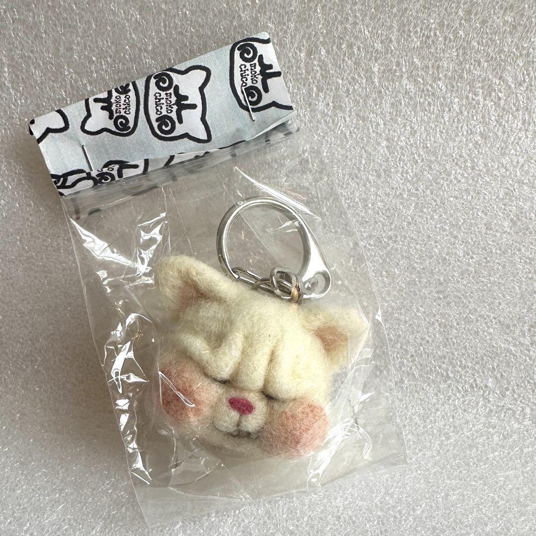 

[USED] mokochico Artist Wool Teddy Bear Handmade Plush Cat