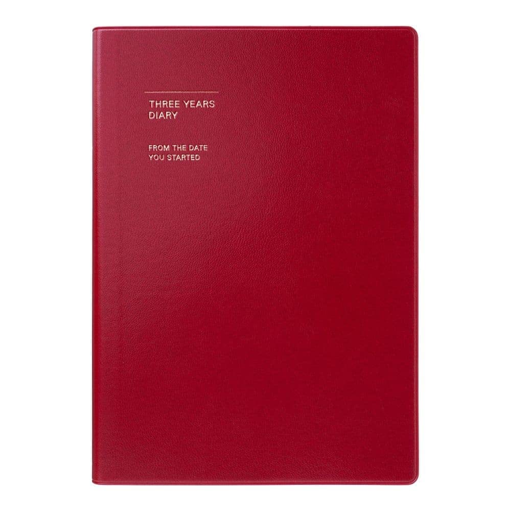 Marks January A5 TYD Consecutive Soft Baby Baby Child Growth Undated Diary, Year-Free, Start, Size, 3-Year Diary, Cover, Red, CDR-TYD01-RE, Diary,