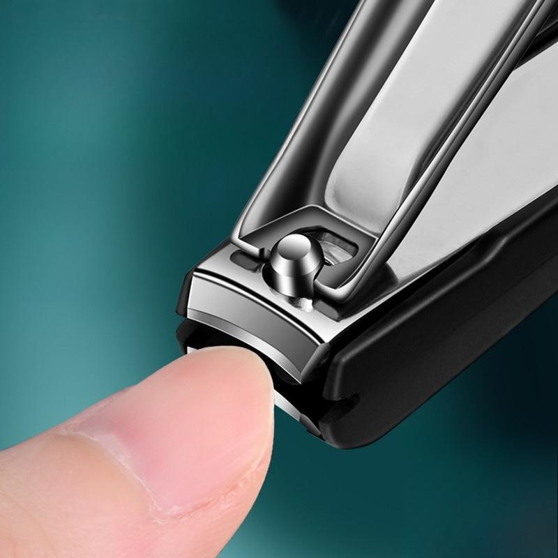 Anti-splash Nail Clippers, Nail Cutters, Nail Pliers, Single Set, Wholesale Slanted Nail Trimming Set Simple and Creative Design