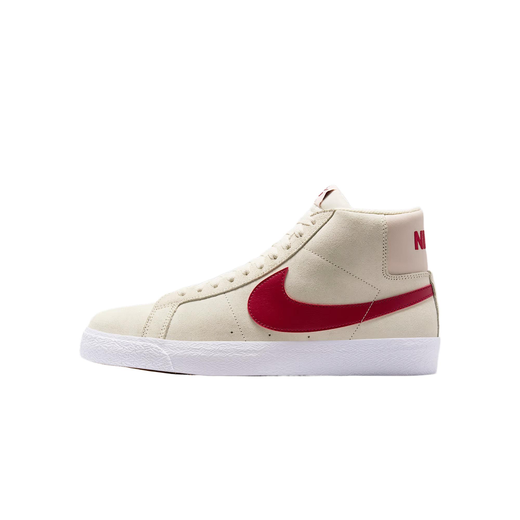 Nike SB Zoom Blazer Mid  Pale Ivory Noble Red  Men s FD0731-100 EU 42