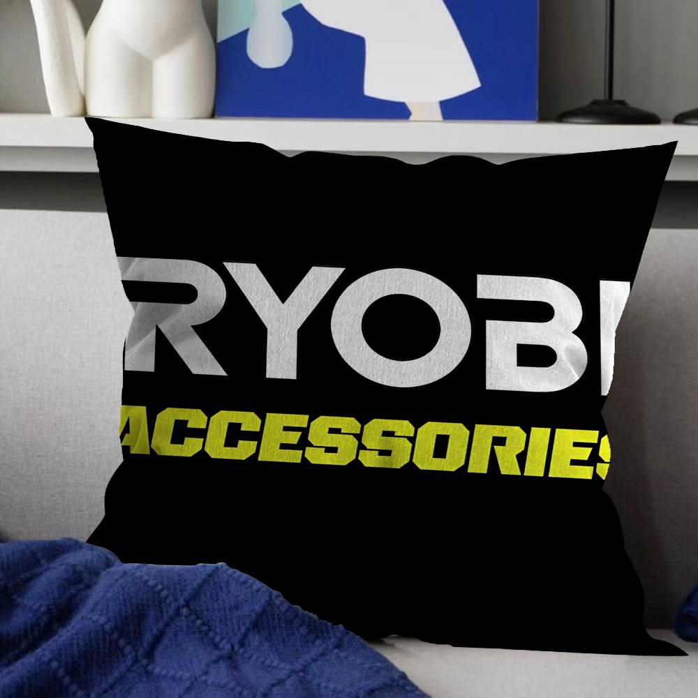 Ryobi Equipment Power Tools Brand Logo Area Rugs Cushion Cover Pillowcase Upholstery Sofa Throw Pillow Home Decor Pillowcas