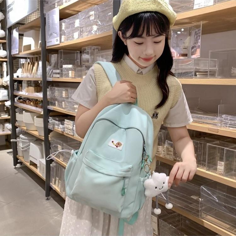 Schoolbag Japanese ins Wind Soft Girl Mini Cute Simple Versatile Shoulder Junior High School Student Lightweight Travel School Bag Backpack