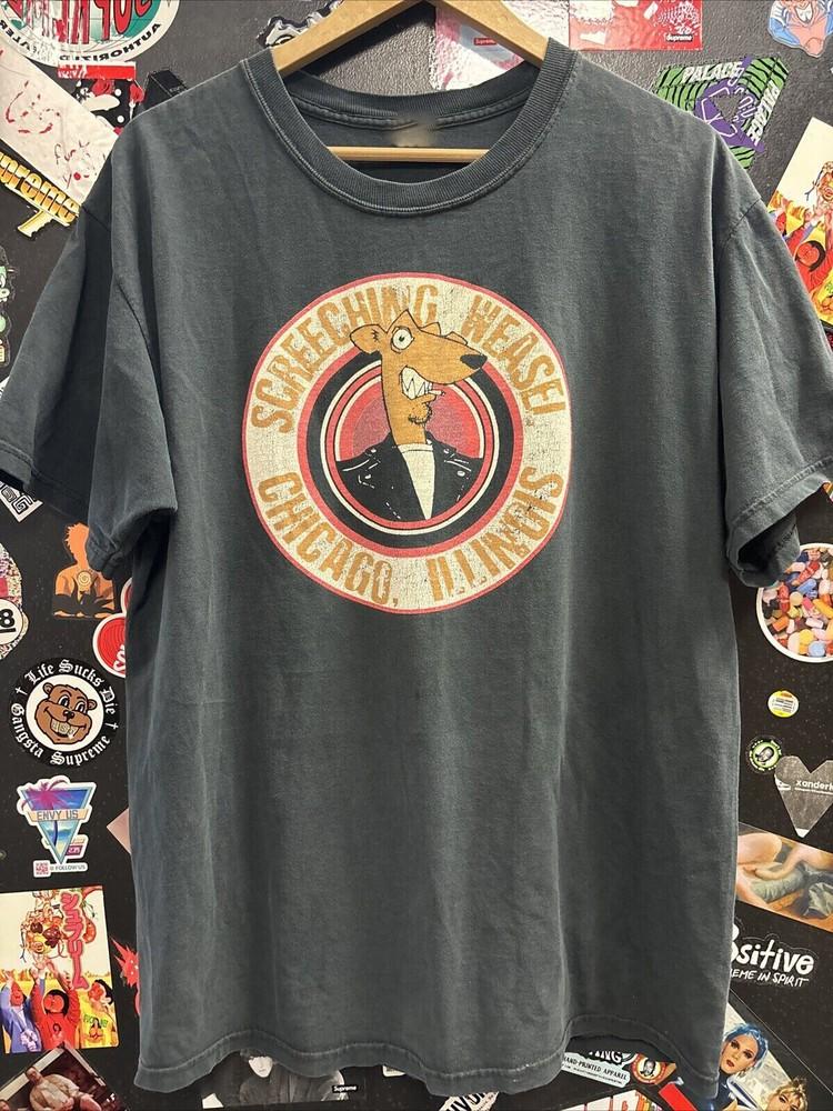 

Screeching Weasel Chicago IL T-Shirt Short Sleeve Cotton Black S to 5XL Unisex T-Shirt M