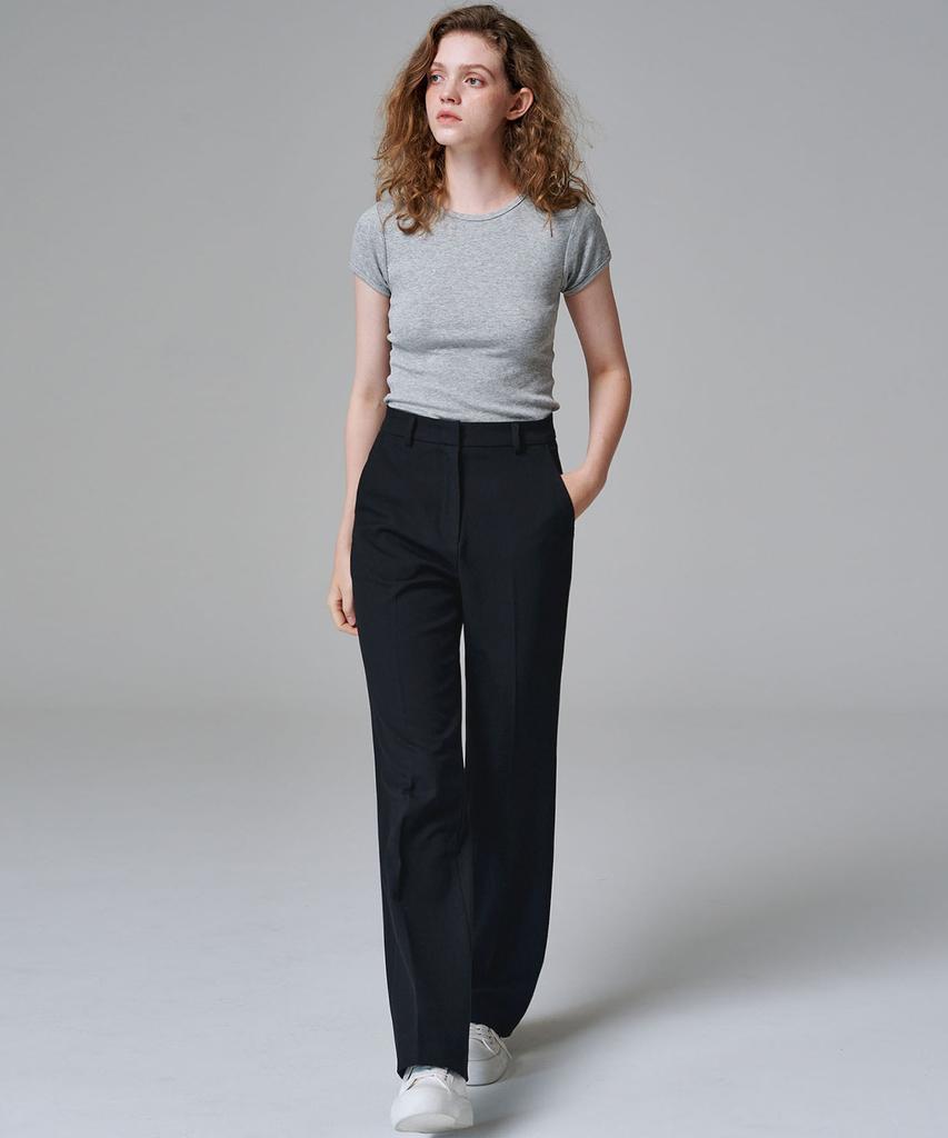 Marop 2115 Stretch Semi-Wide Pants (Black)