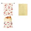 Linen Cotton Beeswax Bread Bags Lock Closure Removable Inner Bag Sourdough Bread Bag Fruit Pattern Beeswax Coated Bags