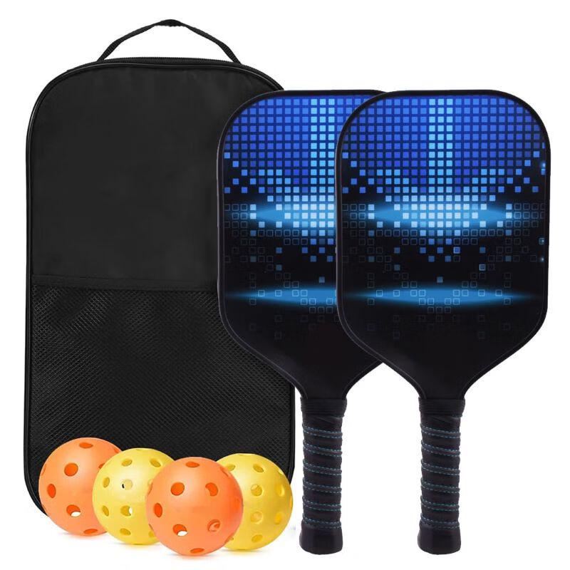 WEZHOUV Printed Pickleball Paddle Set