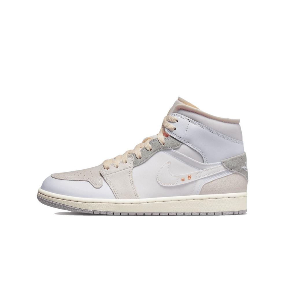 Air Jordan 1 Mid SE Craft Inside Out White Grey