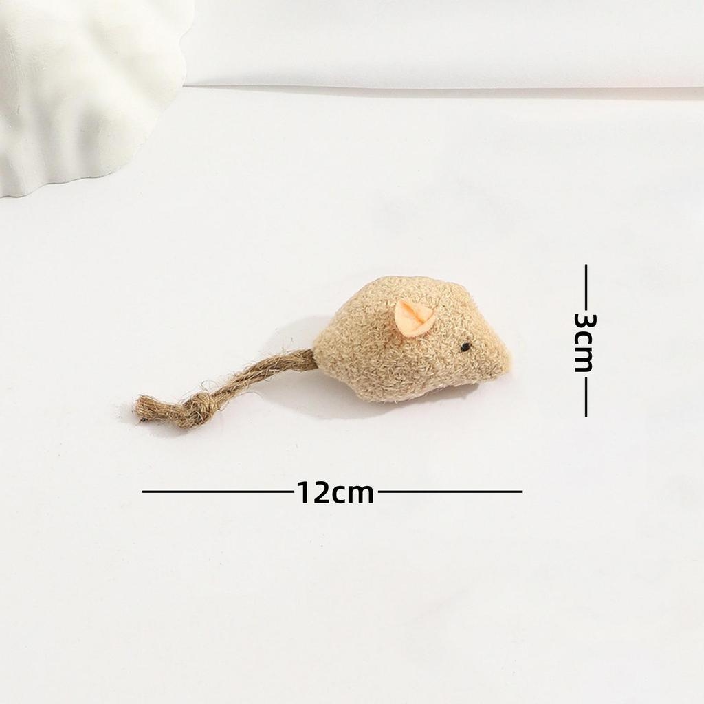 Plush Catnip Mouse Toy - Simulated Mouse for Cat Entertainment