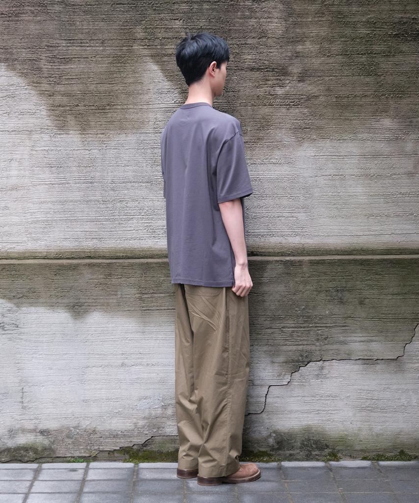 Holliseon Lawrence Short Embroidery T-Shirt Charcoal