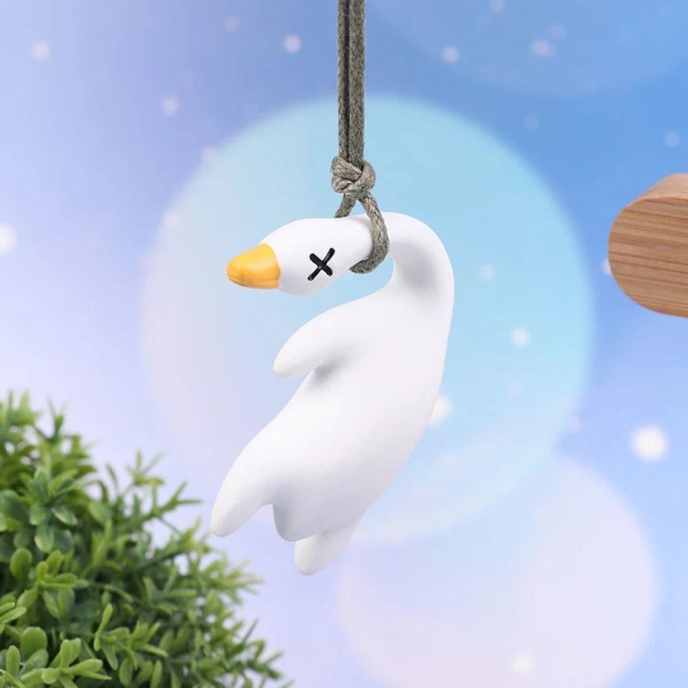 2Pcs Color Changing Color Changing Swing Goose Cute Car Hanging Ornament  Wall Decor