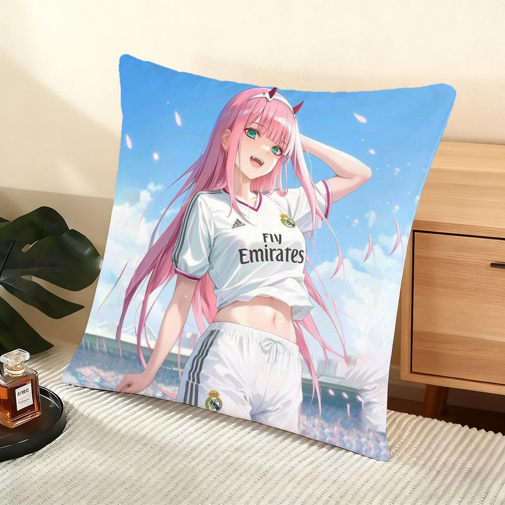 ZZero Two Cushion Cover Soft Short Plush Pillow Cover Smooth Cozy Texture Aesthetic Cushion Case Home Decor