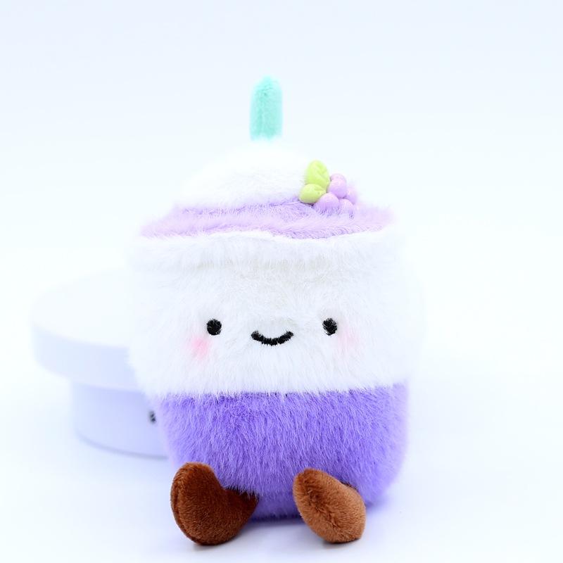 New Cute Milk Tea Cup Plush Pendant Toys Doll Children's Schoolbag Bag Hanging Ornaments Doll Keychain Small Doll