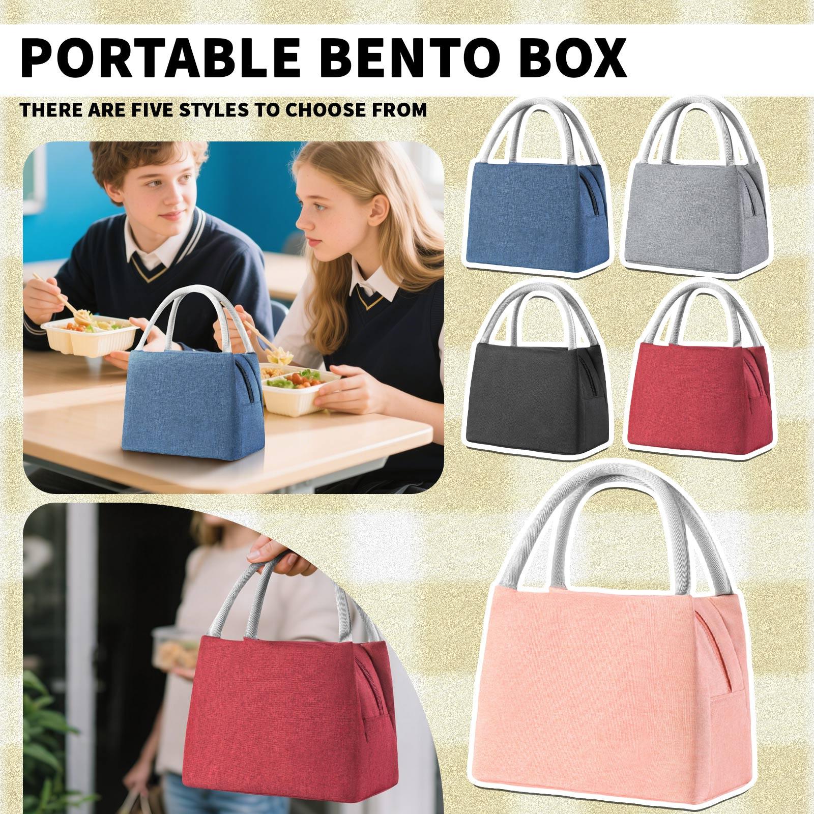 

Lunch Bag For Women & Men Wear Resistant & Leak Proof Insulated Lunch Box With Large Capacity, Multi Functional Cooler Bag For Offices, Picnic One Size чорний