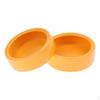 Reptile Food Bowl Water Dish Feeding Plastic Container for Tortoise Spider Gecko,White/Orange