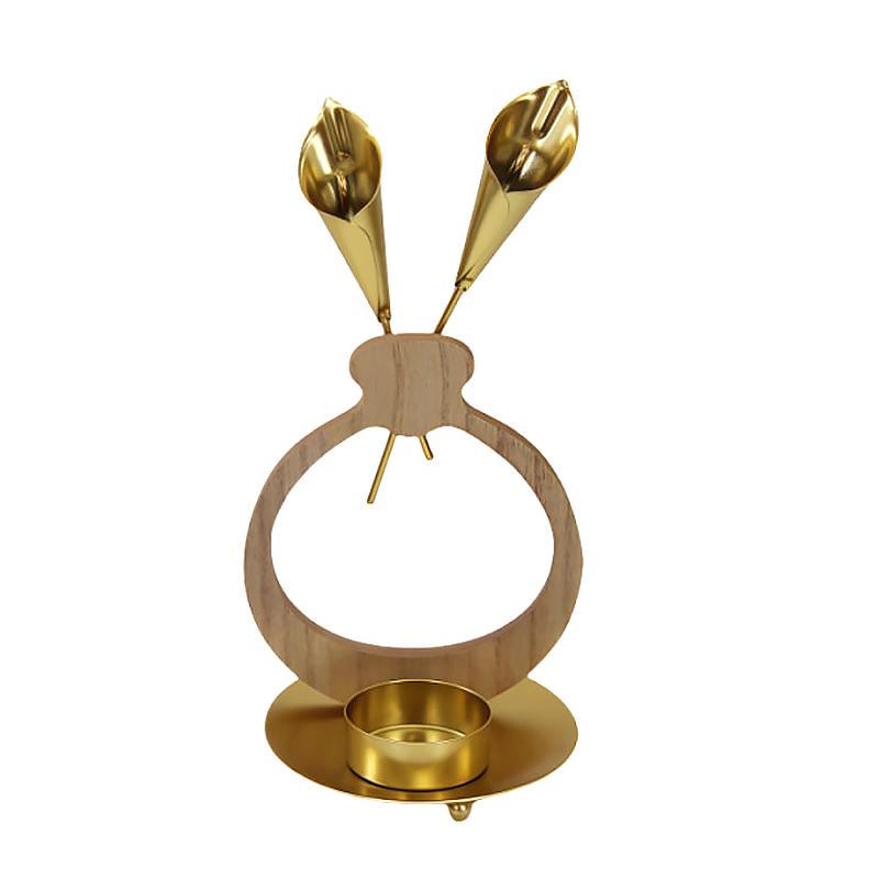 

1 шт. Деревянные украшения Подарок Настольный Железное искусство Атмосферный подсвечник Декоративные поделки Шикарный подсвечник Хэллоуин 12 стилей