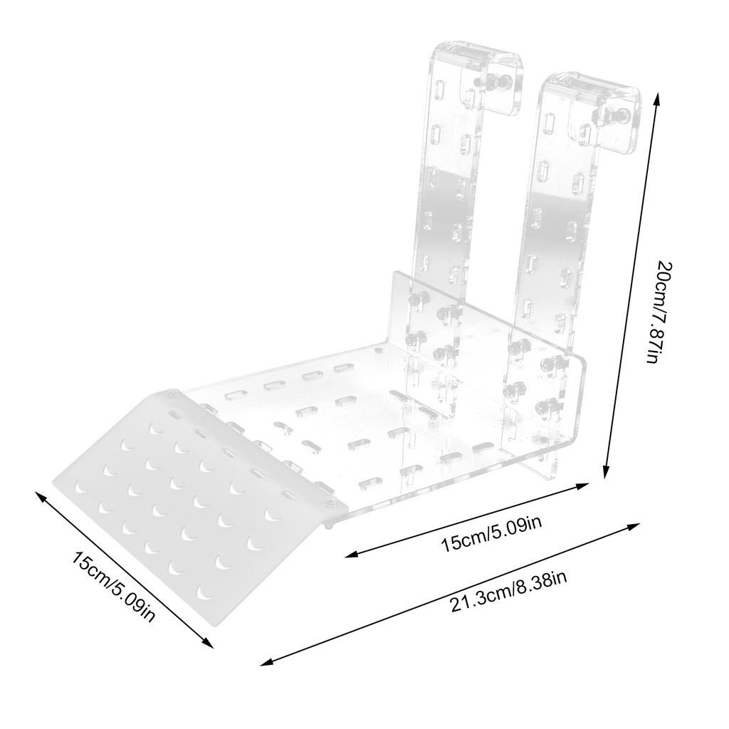 Turtle Basking Platform Large Size Acrylic Transparent Tortoise Resting Terrace for Aquarium Fish Tank Accessories