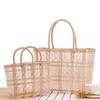 Vegetable Basket Large Capacity Waterproof Pvc Fruit Braid Hand-carrying Organizer Pouch For Home