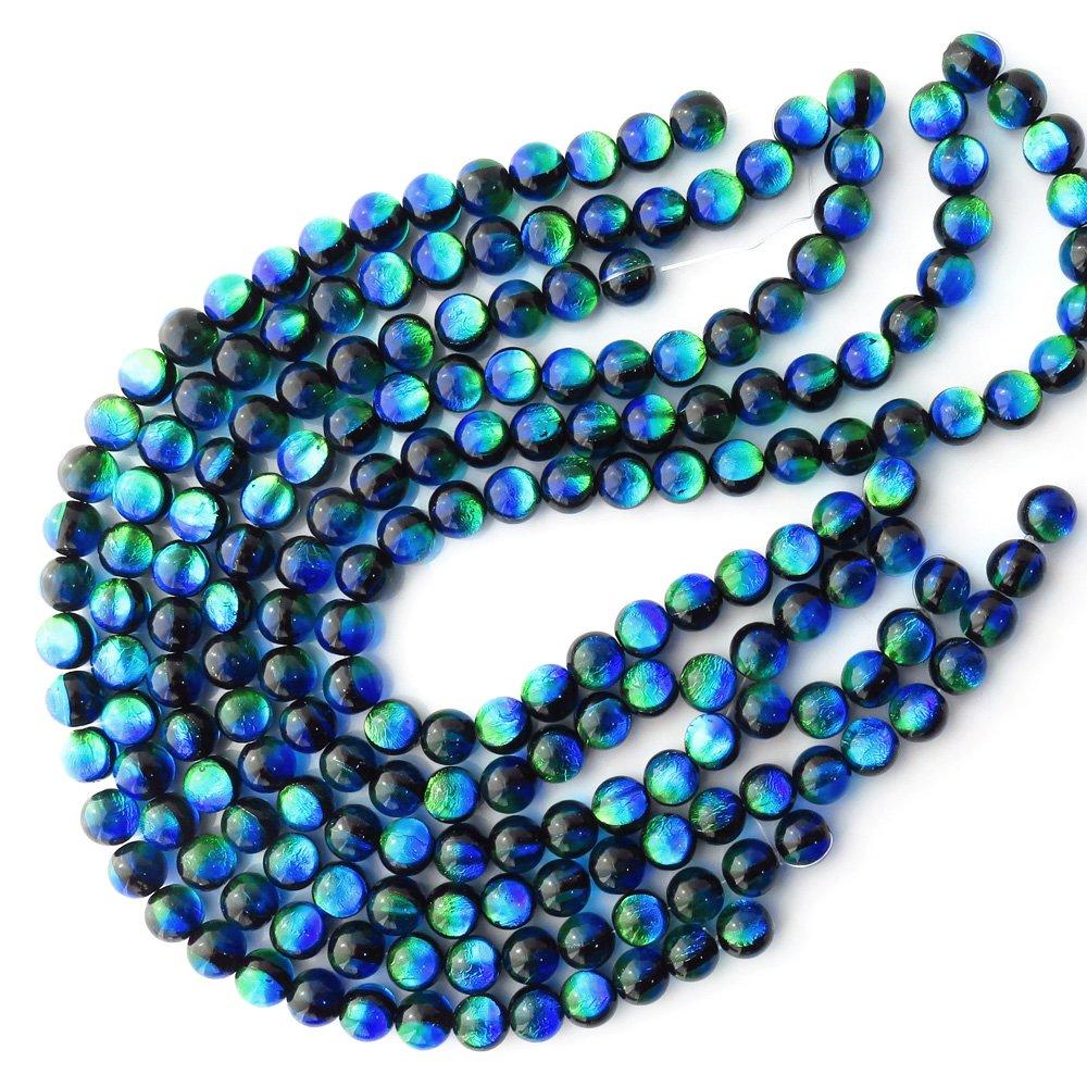 [GOLD STONE] Kerama Marine Firefly Glass Beads, 33 Beads, 12mm, from the Kerama Islands, Okinawa