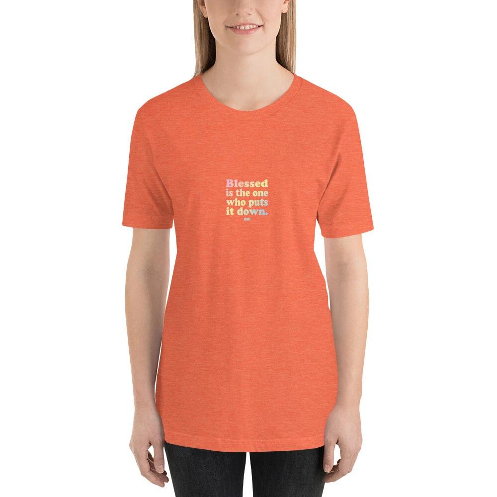 E2K Blessed is the one Unisex T-Shirt God Jesus Christ faith grace gospel humble L