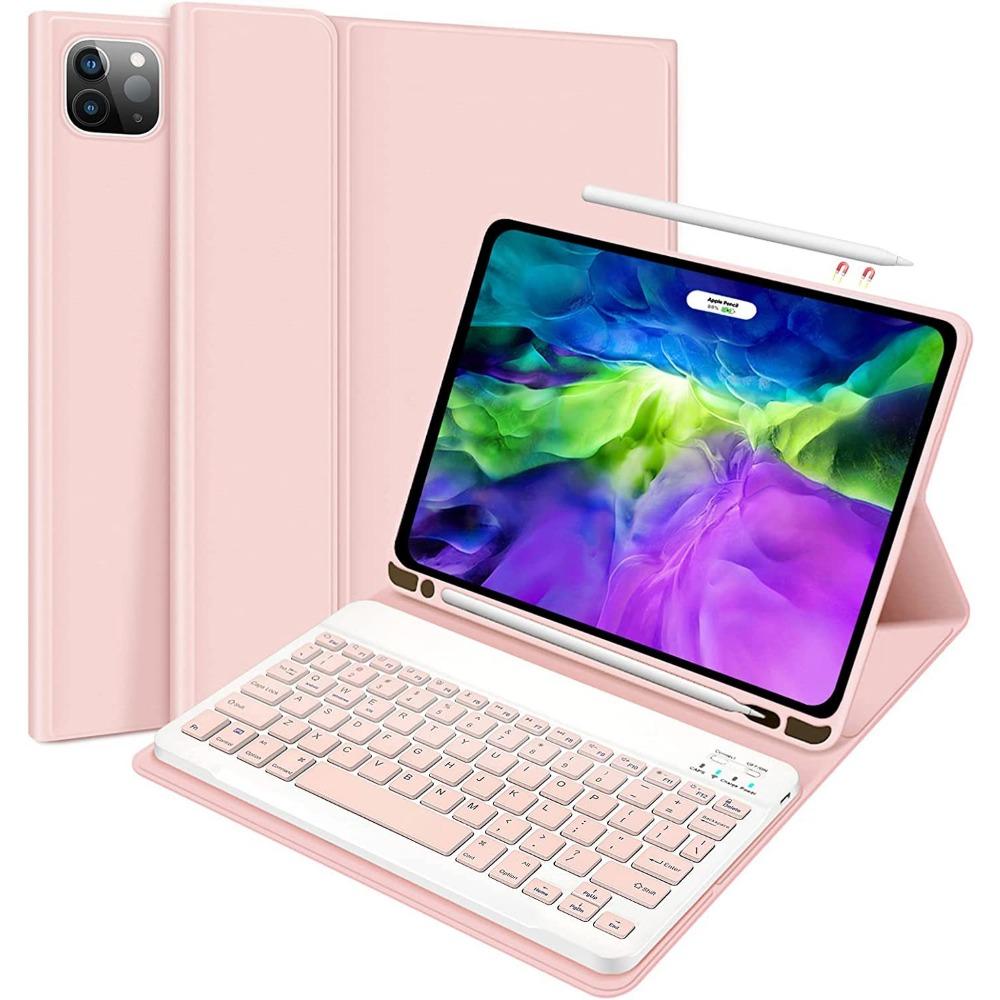 Leather Keyboard Case for iPad 10 102 Air 5 with Pencil Slot Pro 129 97 Bluetooth Keyboard Protective Cover