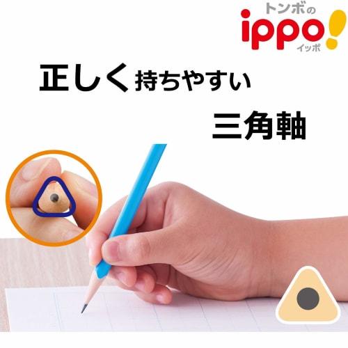 Tombow Pencil Triangular Pencil 2B (1 Red Pencil Included) Safe Short Design Ippo! How To Write for Lower Grades Natural MP-SENN04-2B
