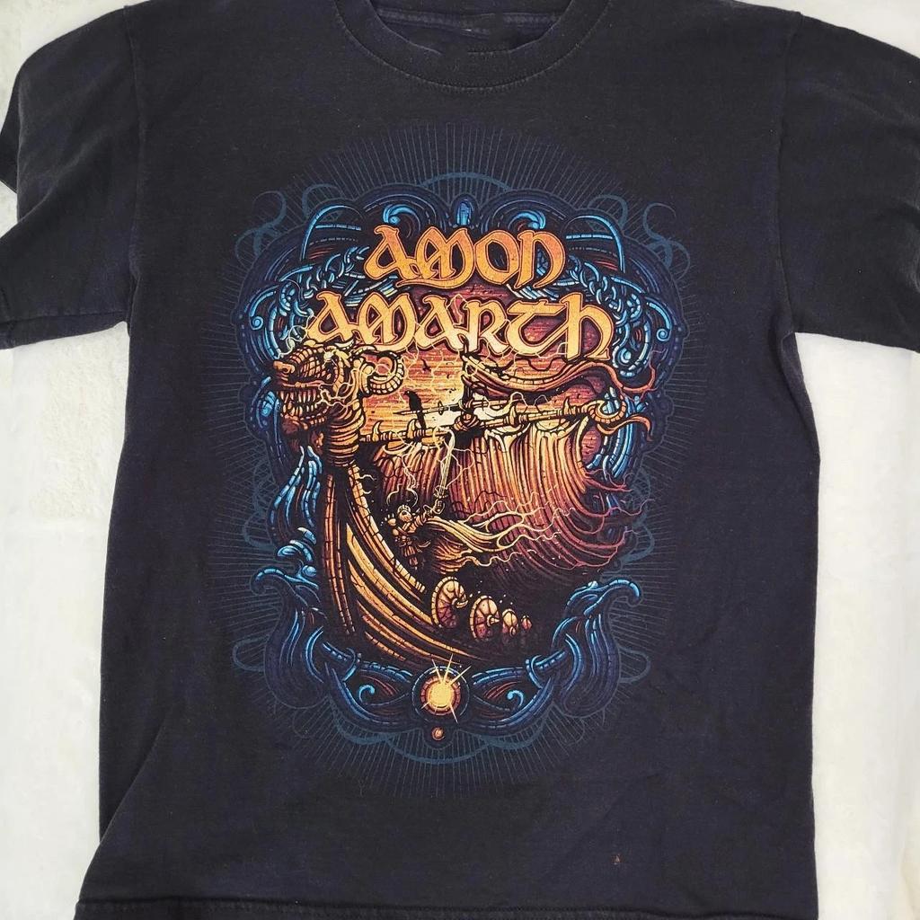 Amon Amarth Band Live On Stage Black T-Shirt Cotton Unisex NI371