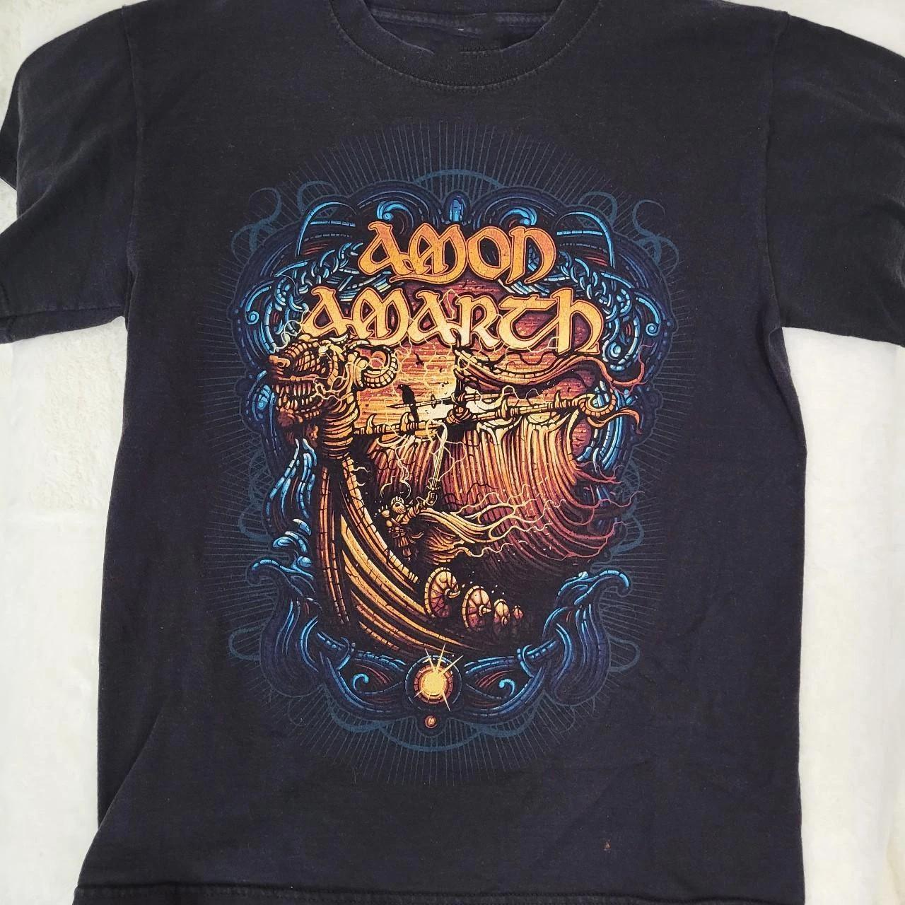 Amon Amarth Band Live On Stage Black T-Shirt Cotton Unisex NI371 L