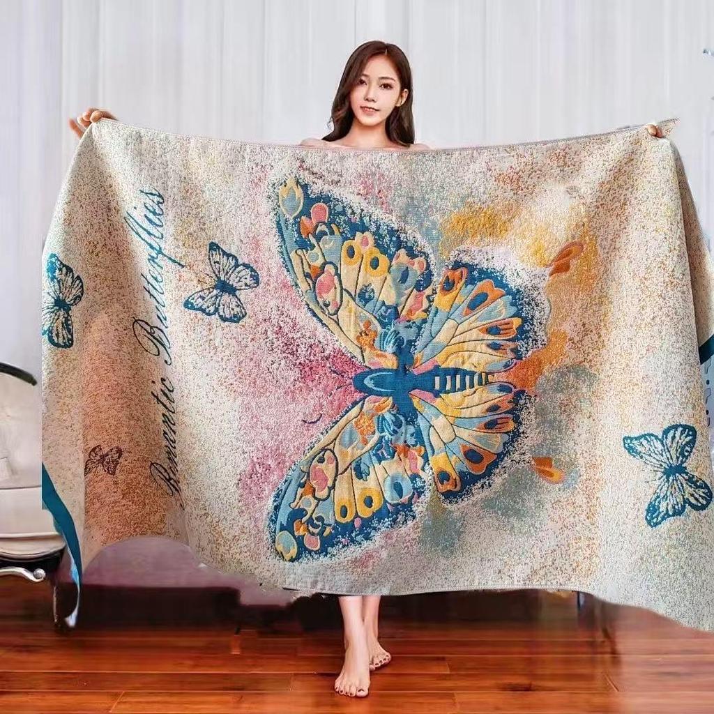 Gauze Quick-Dry Pure Cotton Oversized Bath Towel for Men & Women
