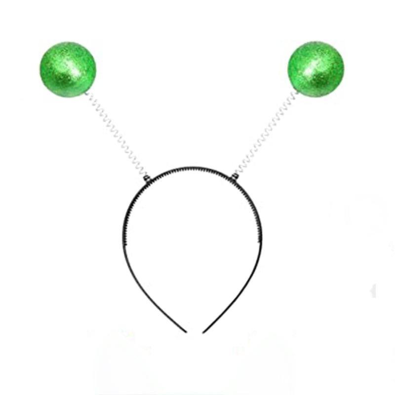 Space Theme Costume Alien Headband and Glasses Set Funny Alien Costume Accessories Martians Antenna Headband Bopper