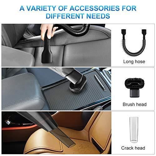 RIKIN Aspirateur À Main Sans Fil Rechargeable Aspirateur Portable Puissant 8500Pa 120w Filtre HEPA Pour Maison Voiture Bureau Table